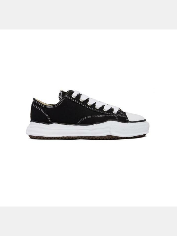 [메종 미하라 야스히로] 26SS 피터슨 OG 솔 캔버스 스니커즈 블랙 A01FW702 BLACK