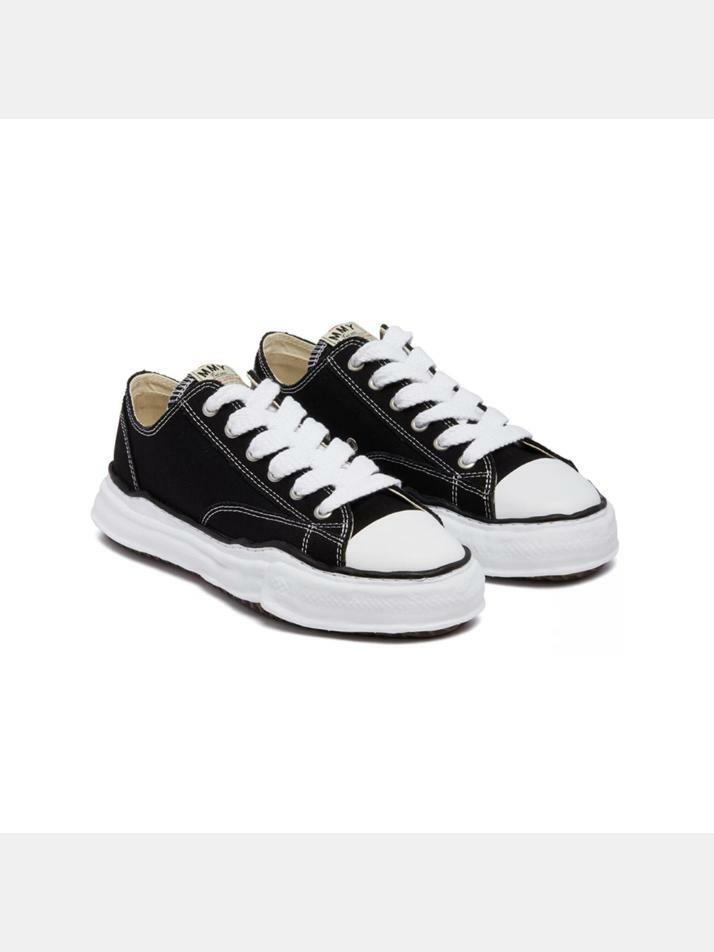 [메종 미하라 야스히로] 26SS 피터슨 OG 솔 캔버스 스니커즈 블랙 A01FW702 BLACK