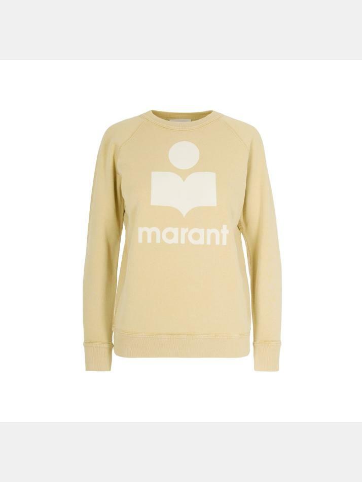 [이자벨마랑] 26SS 밀리니 MILLYNY 벨벳 로고 맨투맨 라이트오크 SW0160FA D1M04E 10LC