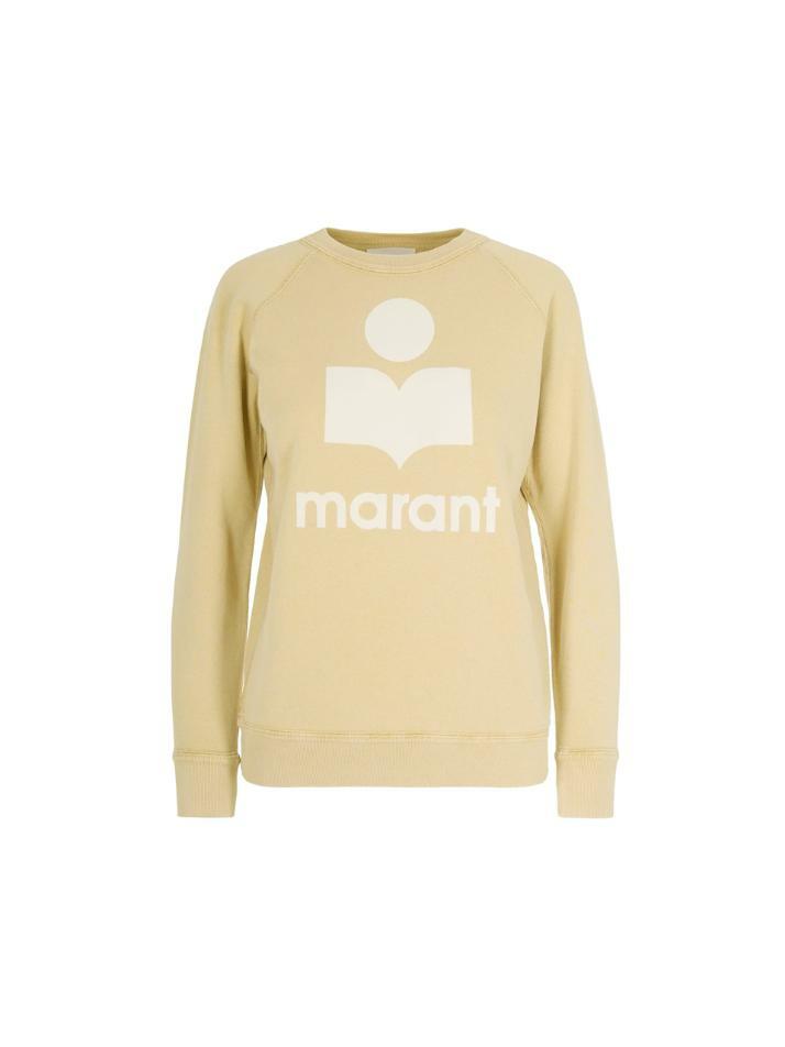 [이자벨마랑] 26SS 밀리니 MILLYNY 벨벳 로고 맨투맨 라이트오크 SW0160FA D1M04E 10LC