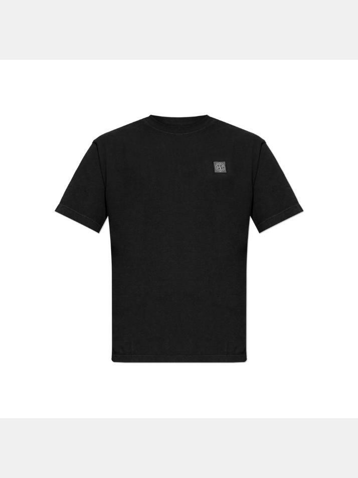 [스톤 아일랜드] 26SS 로고 패치 티셔츠 블랙 L1S15 2100030 S0115 V0029