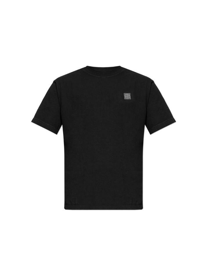 [스톤 아일랜드] 26SS 로고 패치 티셔츠 블랙 L1S15 2100030 S0115 V0029