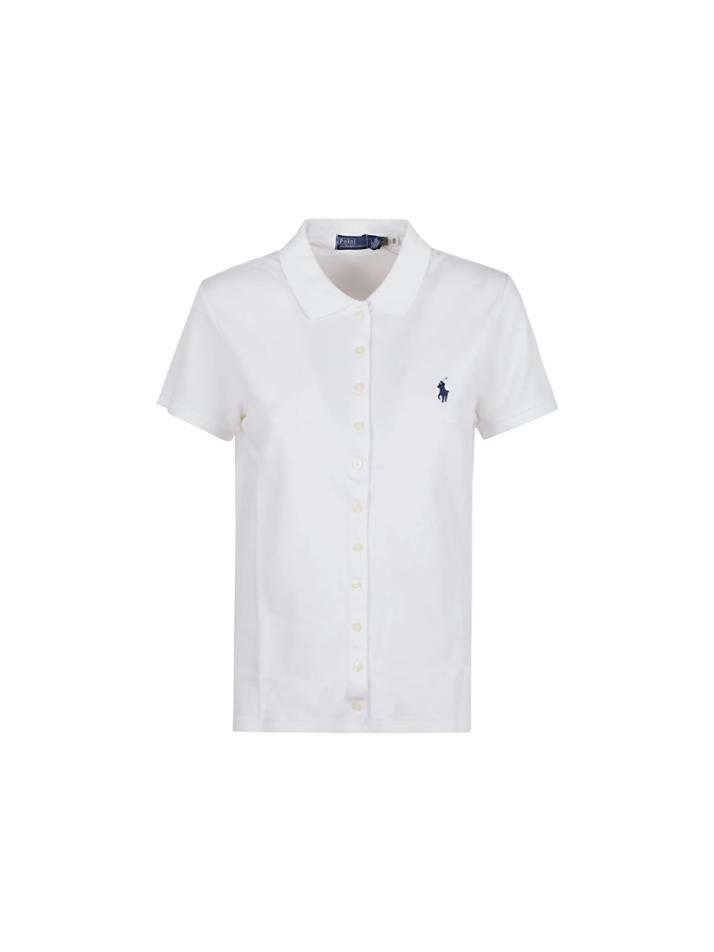 [랄프로렌] 26SS 포니 자수 버튼 폴로 티셔츠 화이트 211939272 002