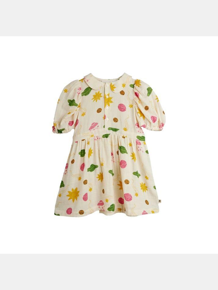 [미니로디니] 키즈 스페이스 머슬린 원피스 오프화이트 26250117 11