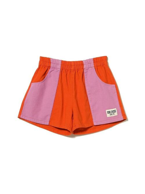 [보보쇼즈] 키즈 컬러블록 우븐 숏팬츠 오렌지 B126AC064 811