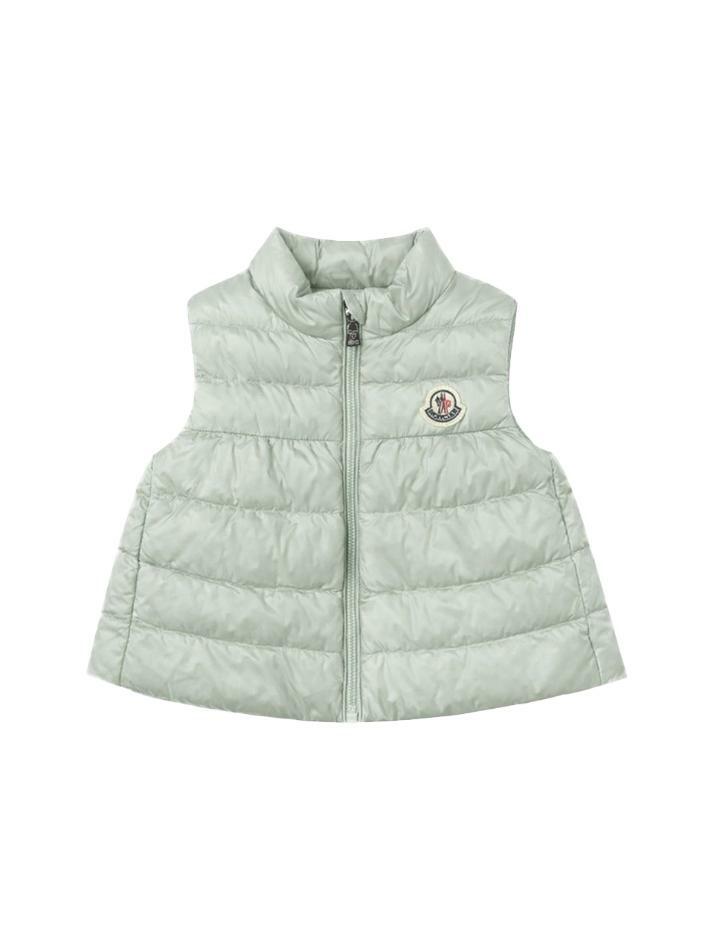 [몽클레어] 키즈 히바 질레 HIVA GILET 로고 패딩 베스트 그린 1A000 19 597YF 91Z