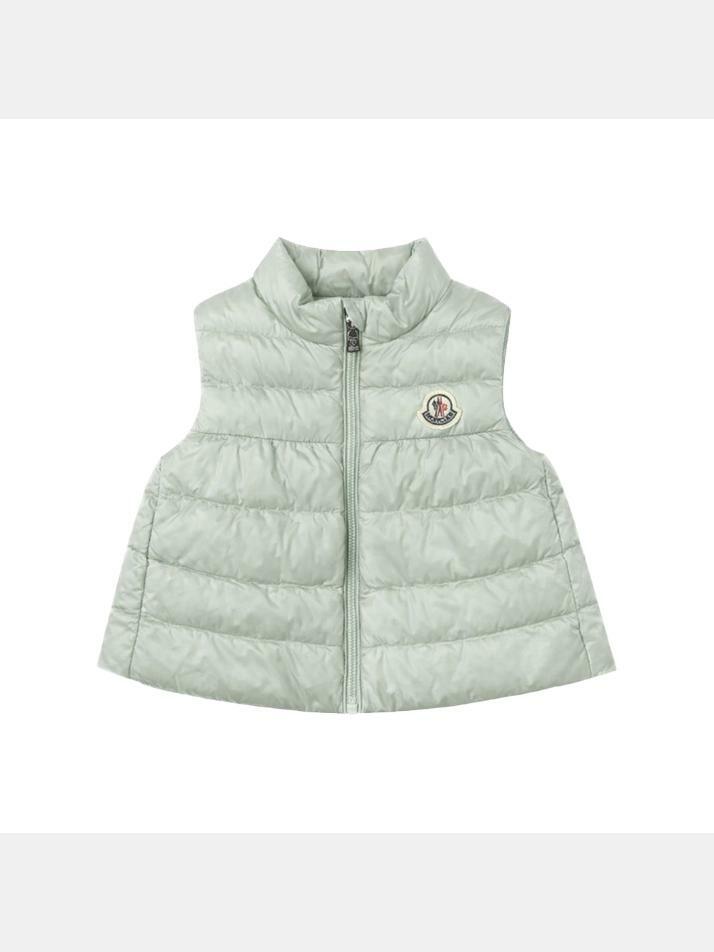 [몽클레어] 키즈 히바 질레 HIVA GILET 로고 패딩 베스트 그린 1A000 19 597YF 91Z