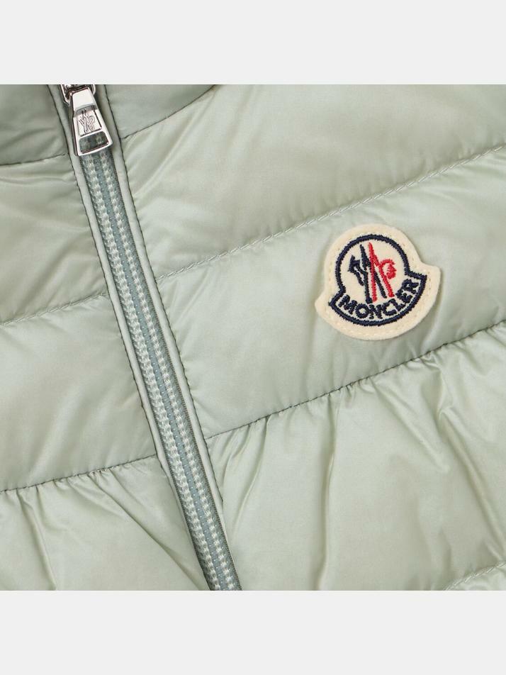 [몽클레어] 키즈 히바 질레 HIVA GILET 로고 패딩 베스트 그린 1A000 19 597YF 91Z