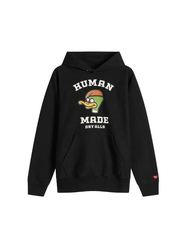 [휴먼메이드] 26SS 덕 프린트 헤비웨이트 후드티 블랙 HM30CS032 BLACK