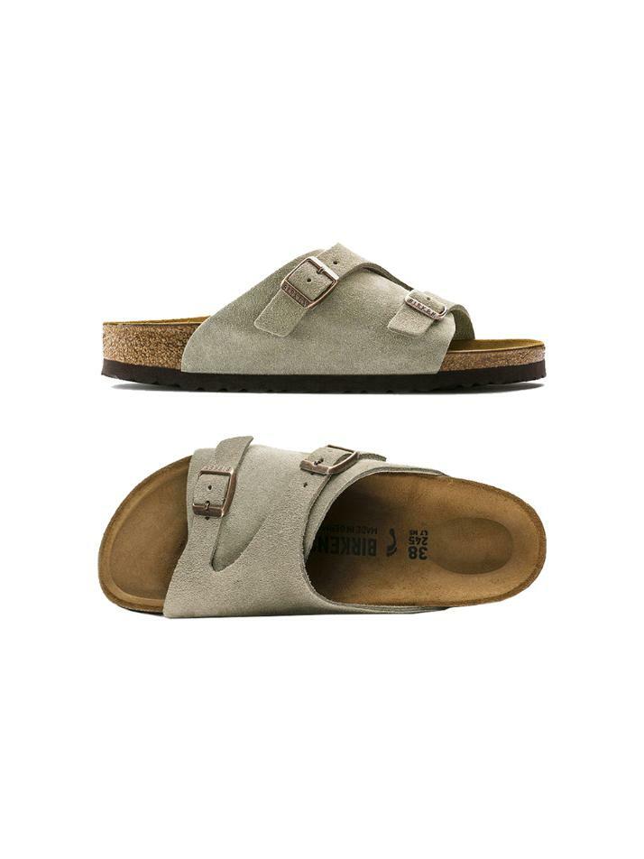 [버켄스탁] 26SS 취리히 네로우핏 스웨이드 샌들 토프 0050463 TAUPE