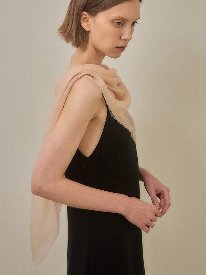 cashmere 100% | lanugo scarf - Coral