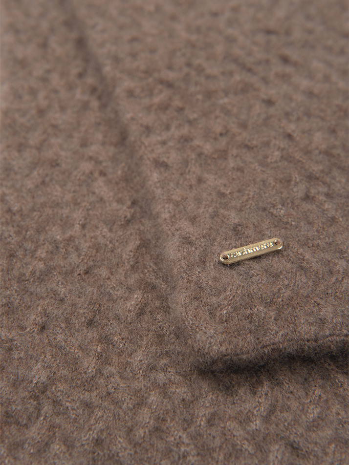 cashmere 100% | baby cashmere mini muffler - Brown