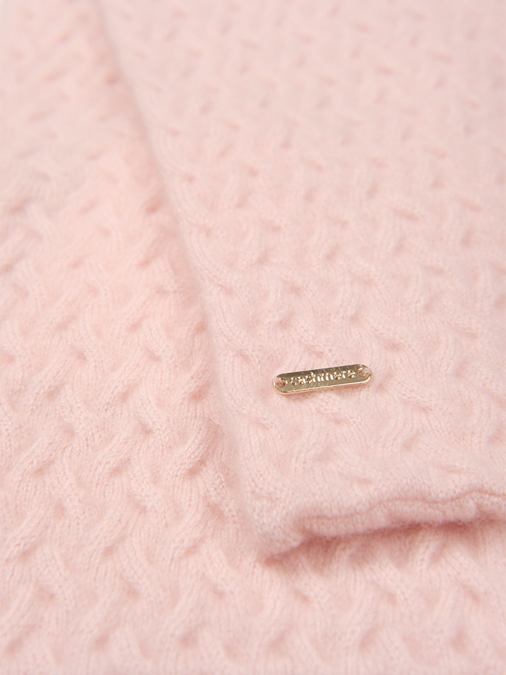 cashmere 100% | baby cashmere mini muffler - Pink