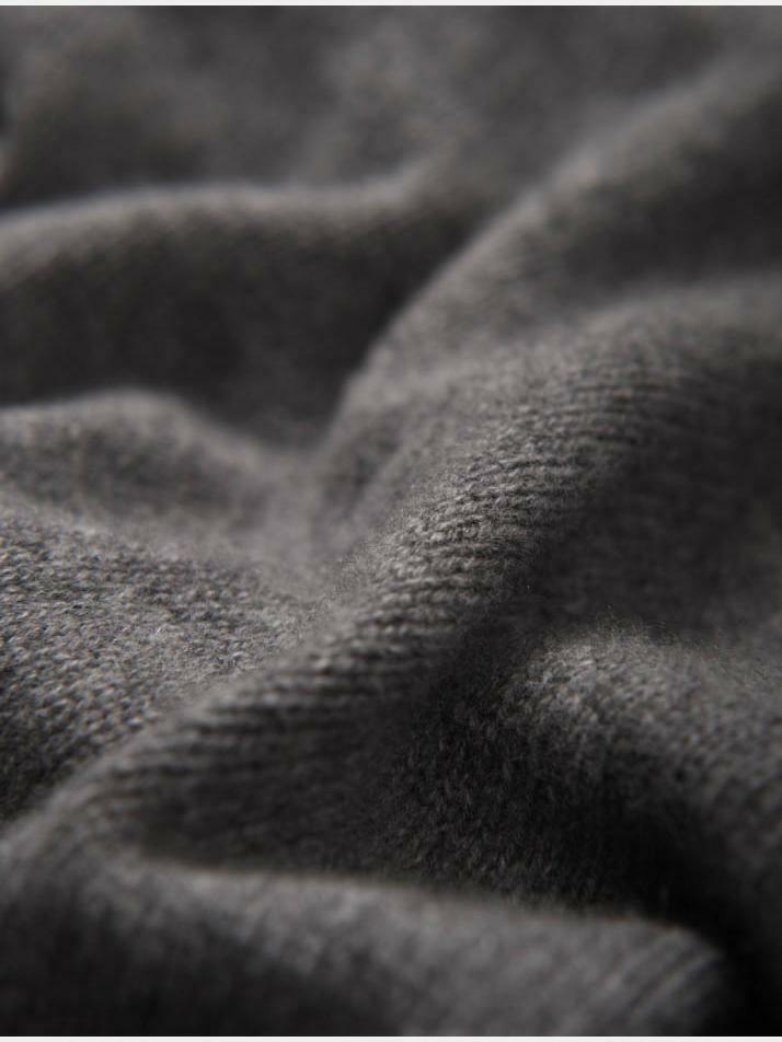 cashmere 100% | hooded vest - Gray