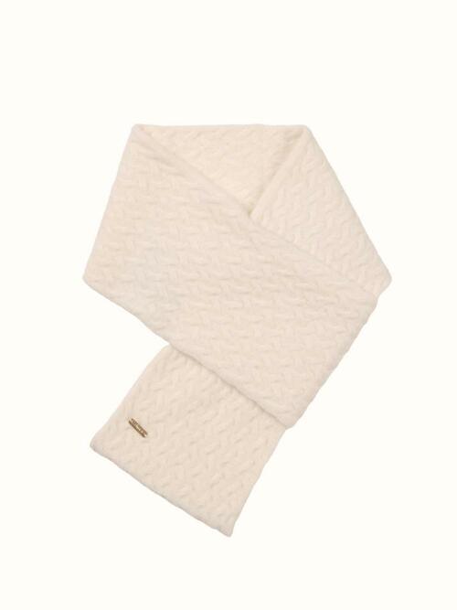 cashmere 100% | baby cashmere mini muffler - White