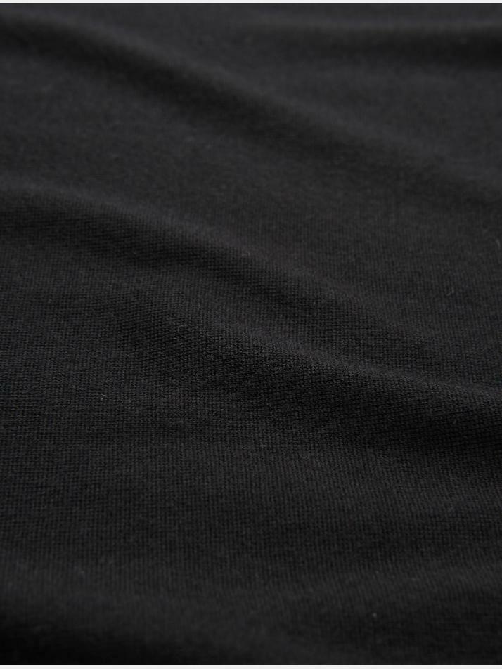 merino wool 90% cashmere 10% | set-up v-neck dress - Black