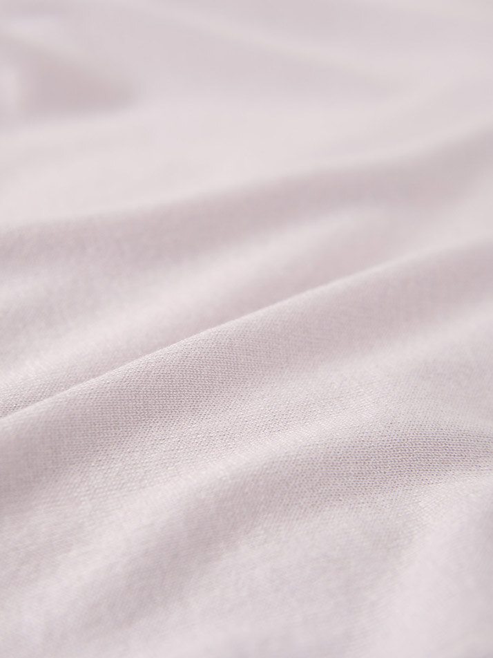 silk 30% merino wool 70% | V-neck knit cardigan - Pale Purple