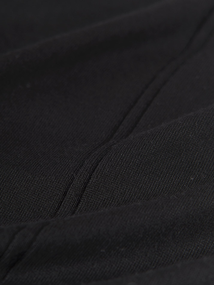 cashmere 15% wool 85% | blended roll neck essential knit top - Black