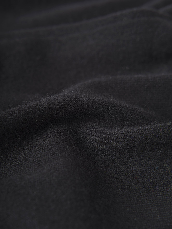 cashmere 100% |  lounge knit pants - Black
