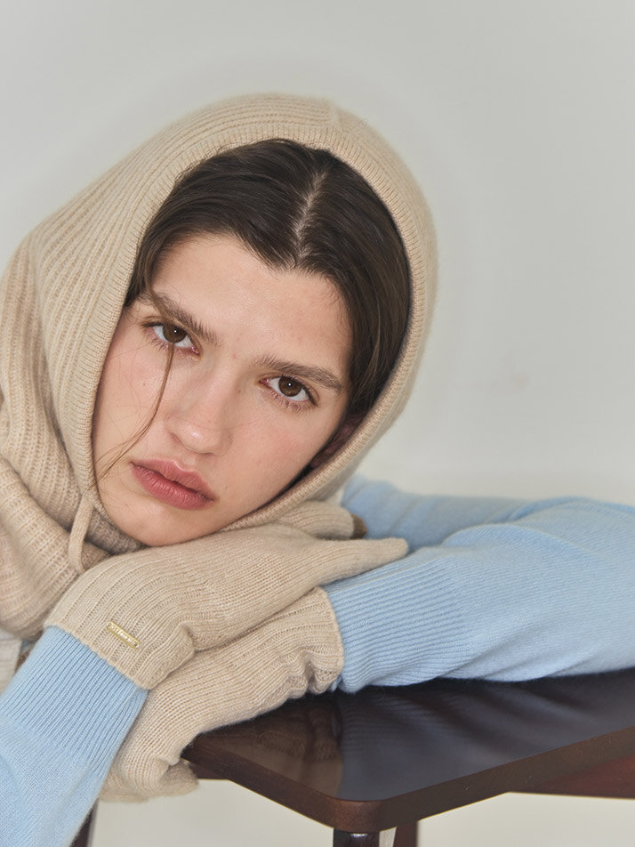 Cashmere Touch Knit Gloves - Brown