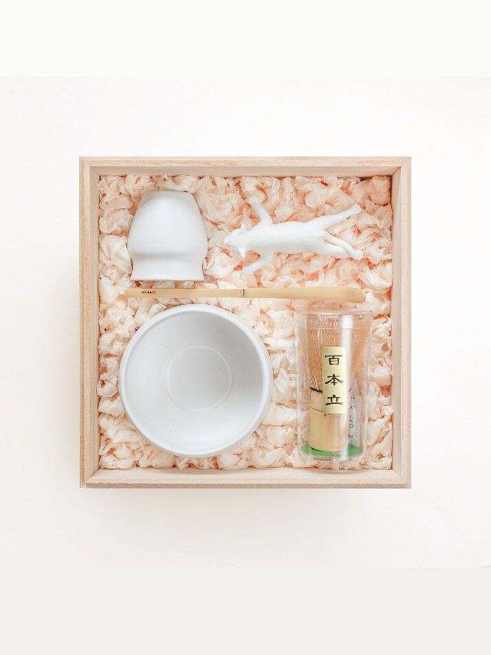 [브라운즈] 빙렬 다완 차총 맛차 다도세트