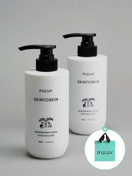 [2pack]스킨투스킨 모이스쳐 바디로션 대용량 480ml*2 +쇼핑백증정
