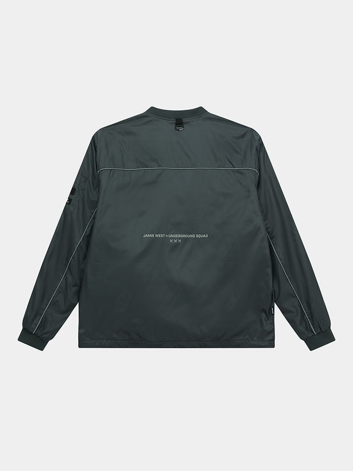 [제이미웨스트] 립스탑 리플렉트 윈터 풀오버 (그레이)