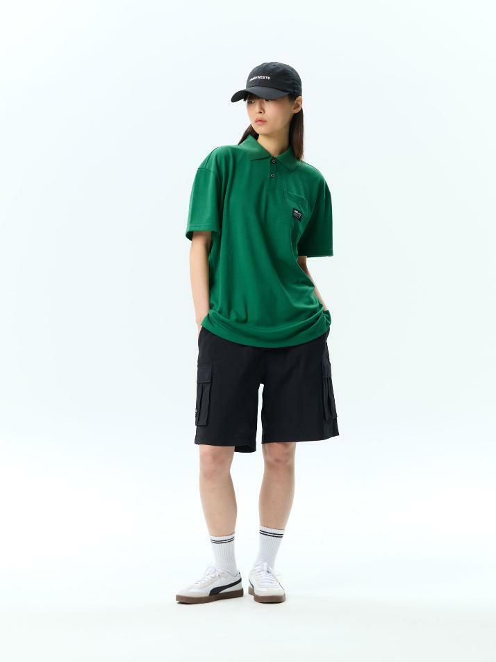 나일론 스트레치 카고 쇼츠 (베이지)