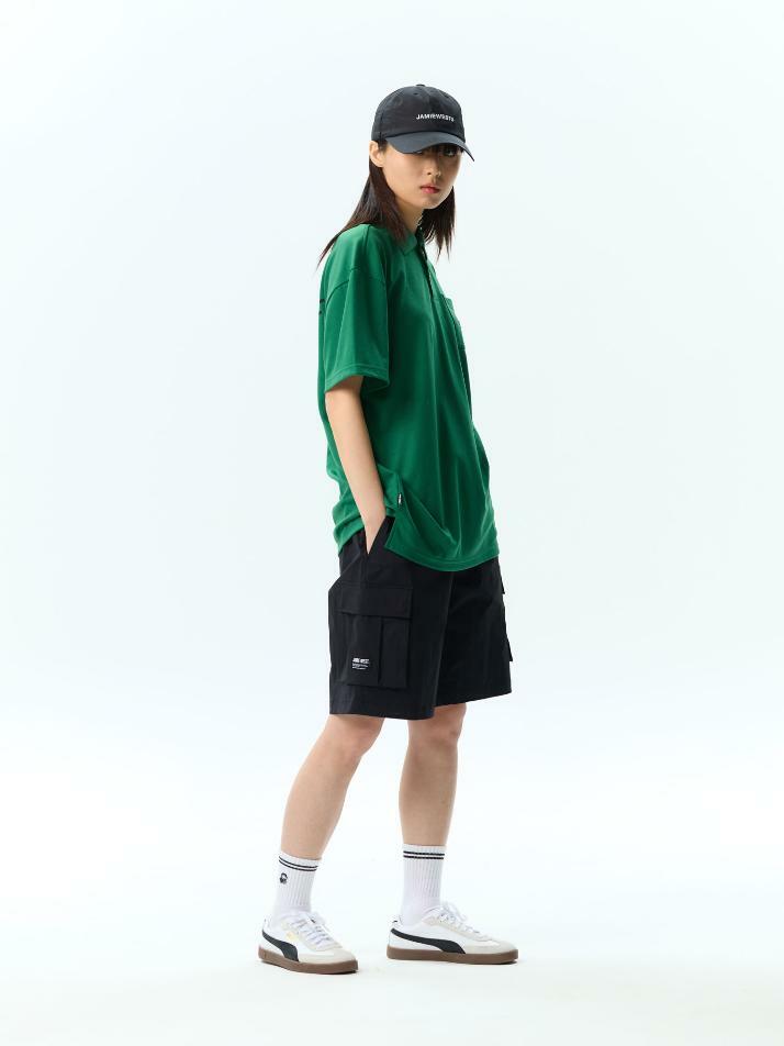 나일론 스트레치 카고 쇼츠 (베이지)
