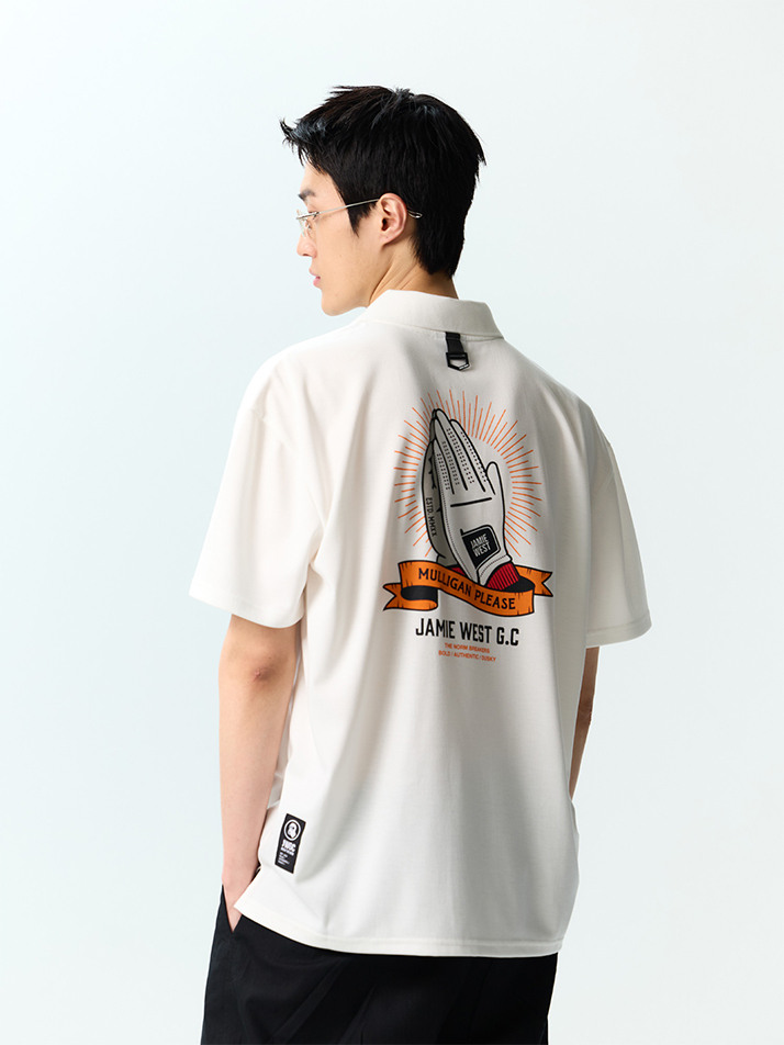 NEW 멀리건 카라티셔츠 (화이트)