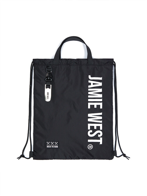 JW 드로우 스트링 백 (블랙)