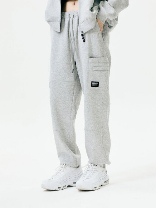 사이드 포켓 조거 팬츠 (멜란지그레이)