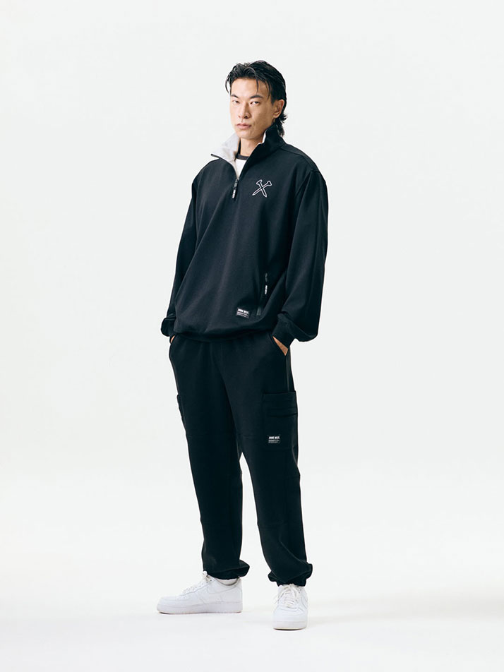 사이드 포켓 조거 팬츠 (멜란지그레이)