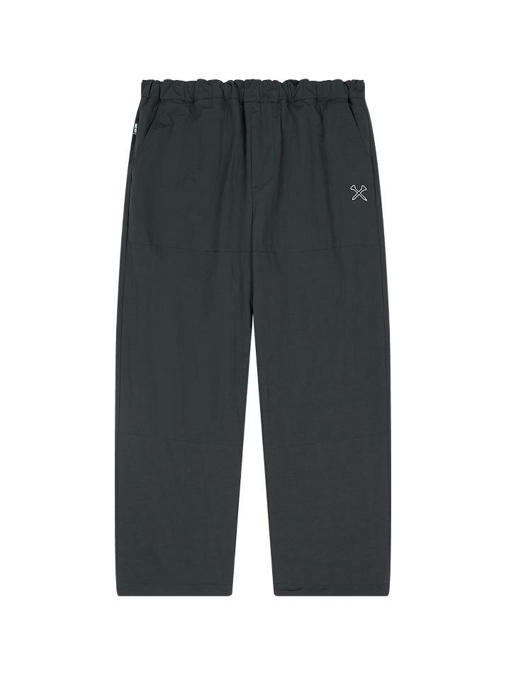 플리스 나일론 리버서블 윈터팬츠 (블랙)