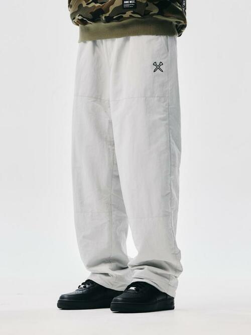 플리스 나일론 리버서블 윈터팬츠 (그레이)