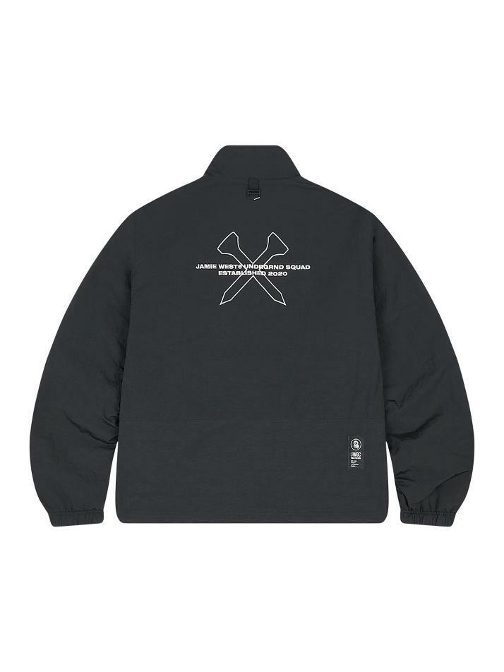 플리스 나일론 리버서블 점퍼 (블랙)