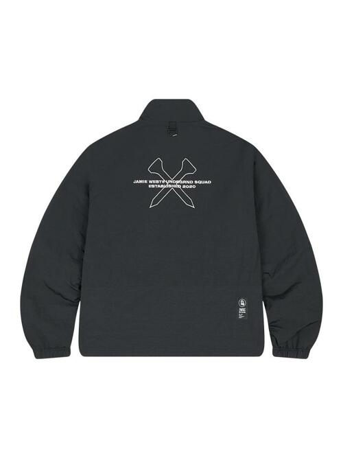 플리스 나일론 리버서블 점퍼 (블랙)