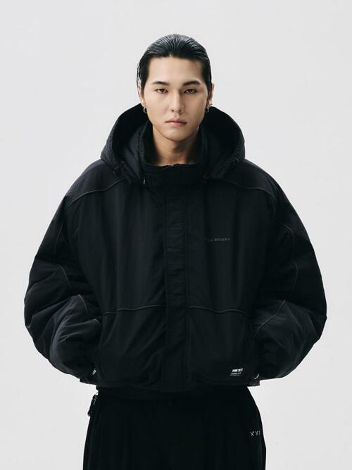 프리마로프트 디테쳐블 후드 헤비 점퍼 (블랙)