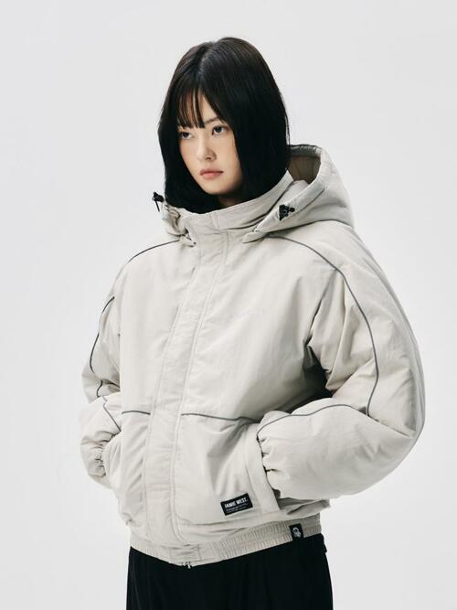 프리마로프트 디테쳐블 후드 헤비 점퍼 (그레이)