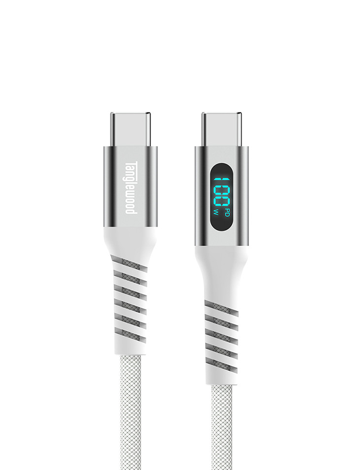 탱글우드 C to C LED 케이블 100W 2m 화이트