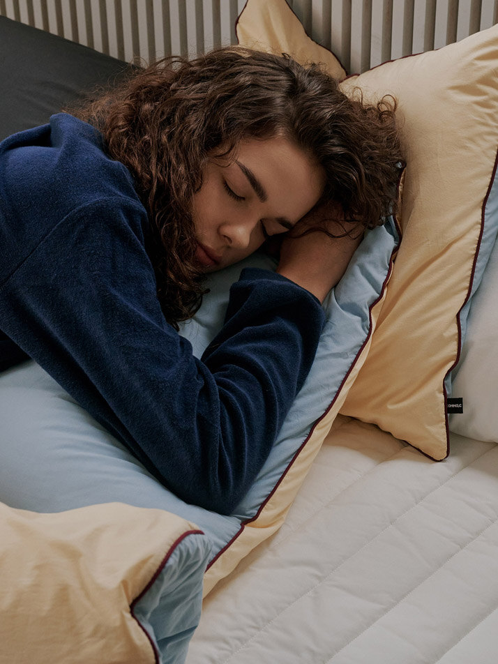 파우더 투톤 차렵이불 (4color)