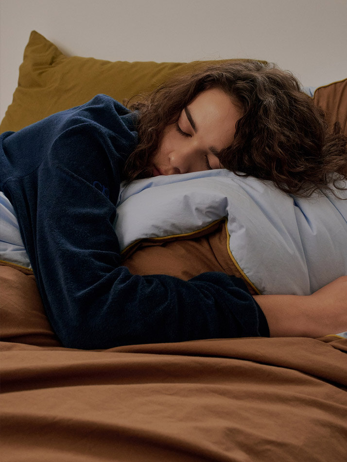 파우더 투톤 차렵이불 (4color)