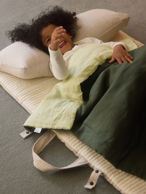 프리미엄리넨 일체형 낮잠패드 세트 (4color) 