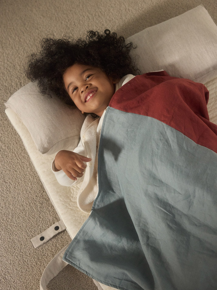 프리미엄리넨 투톤 벨보아 블랭킷 (4color)