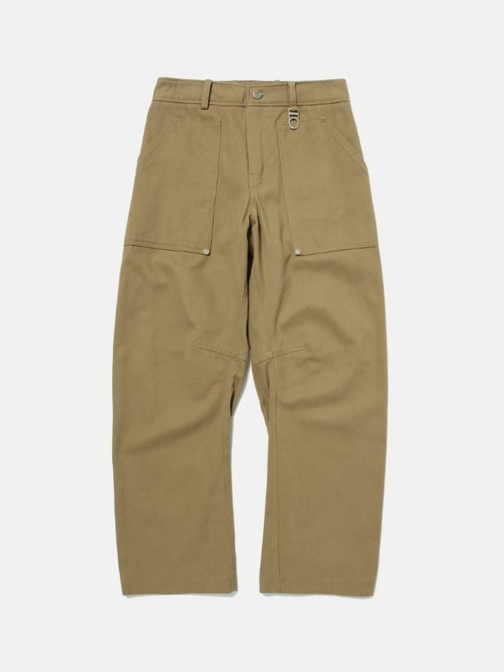 Carpenter Curved Cotton Pants (CAMEL BEIGE)