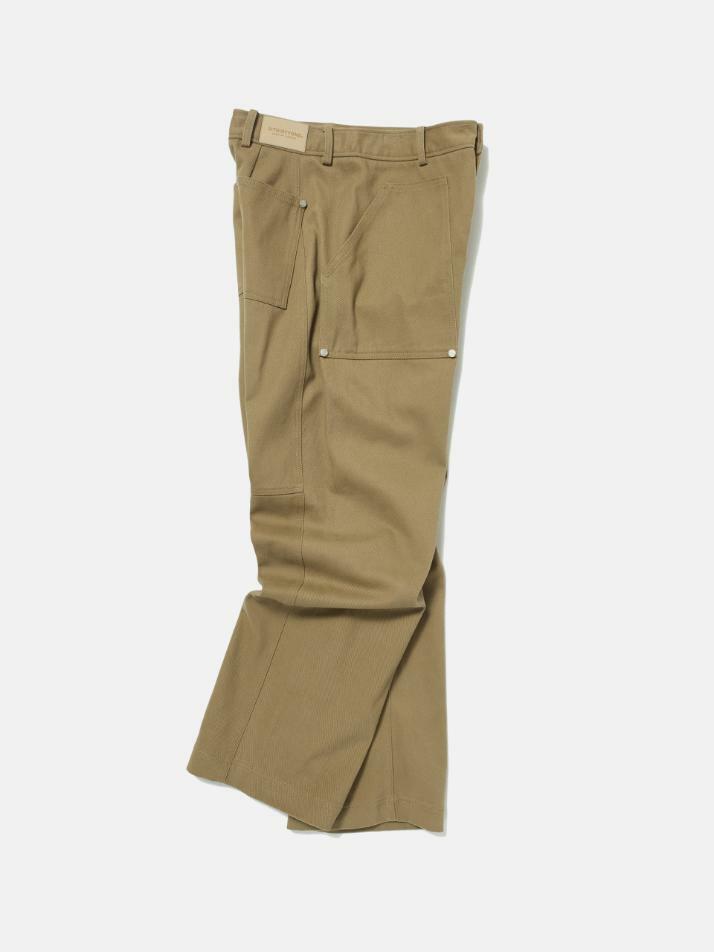 Carpenter Curved Cotton Pants (CAMEL BEIGE)