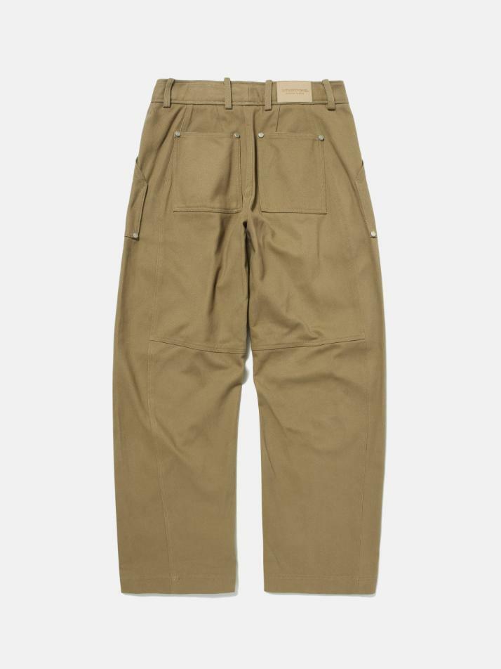 Carpenter Curved Cotton Pants (CAMEL BEIGE)