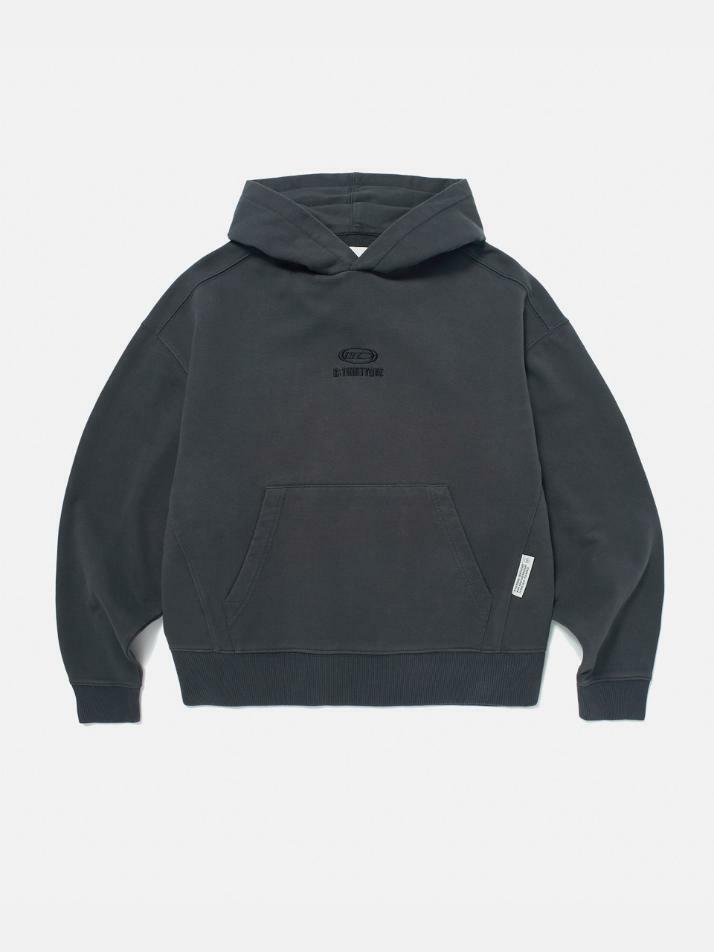 DTO Embroidered Pigment Hoodie (CHARCOAL)