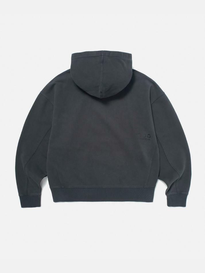 DTO Embroidered Pigment Hoodie (CHARCOAL)