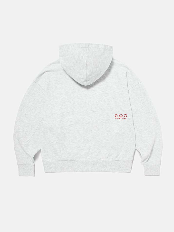 DTO Embroidered Pigment Hoodie (MELANGE GREY)